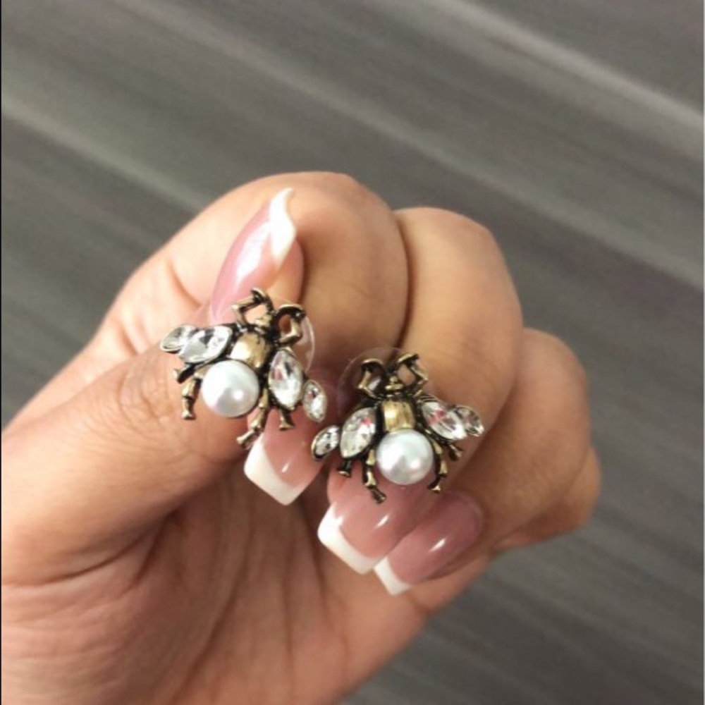Insect Stud Earrings - Picture 3 of 4